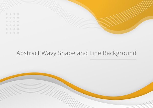 Abstract Wavy Shape and Line Background