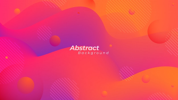 Abstract wavy shapes vector background.