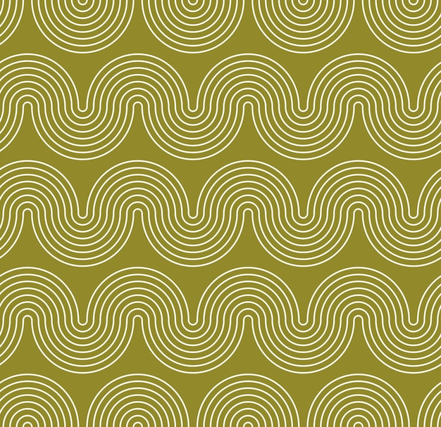 Abstract Wavy Stripes Optic Hypnotic Psychedelic Geometric Stripes Seamless Vector Pattern Noodle