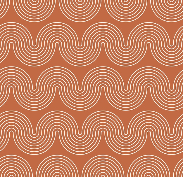 Abstract Wavy Stripes Optic Hypnotic Psychedelic Geometric Stripes Seamless Vector Pattern Noodle