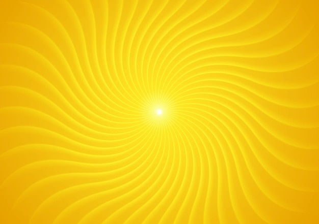 Fondo luminoso di turbinio ondulato astratto. disegno del sole vettoriale