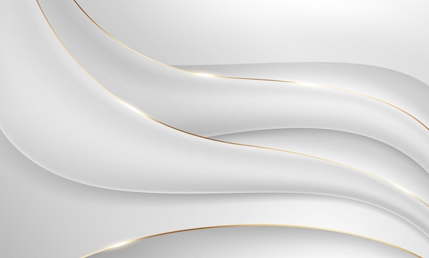 Abstract wavy white background