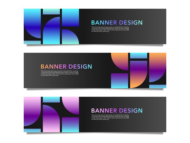 Vector abstract web banner design background or header template stock vector