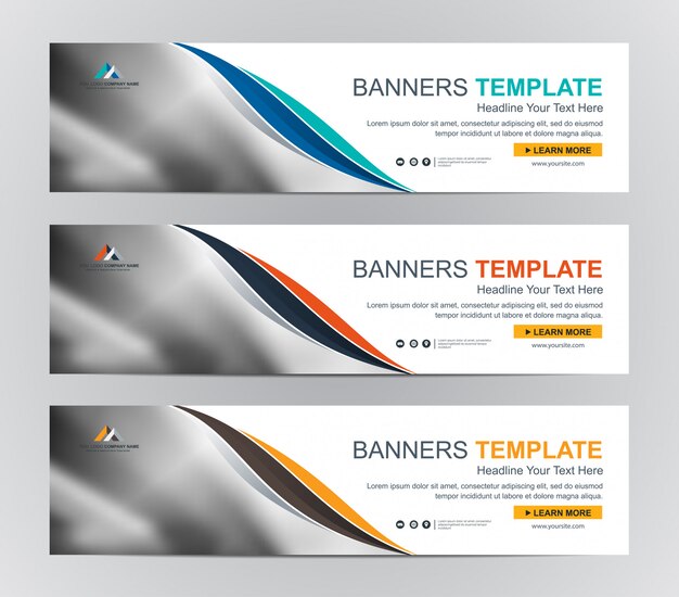 Abstract Web banner design background or header Templates