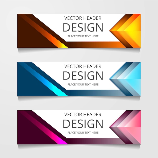 Abstract Web banner design background or header Templates