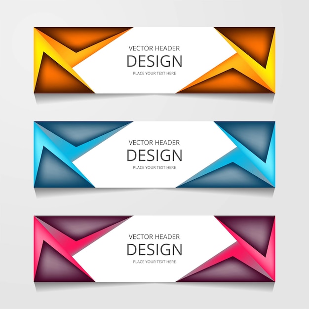 Abstract Web banner design background or header Templates