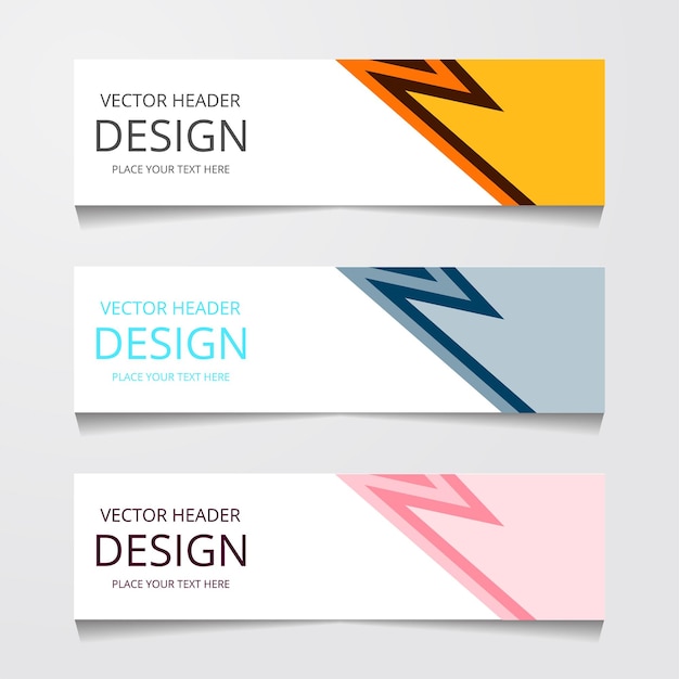 Abstract Web banner design background or header Templates