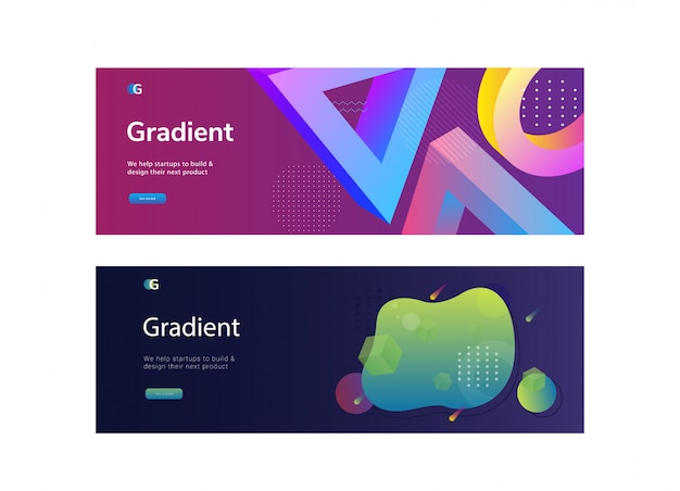 Abstract Web banner design background