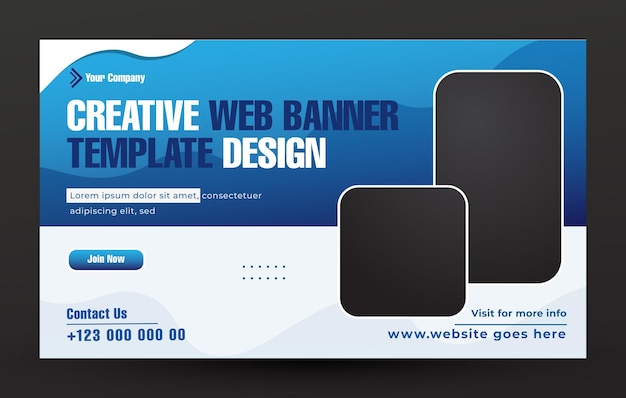 Vettore design astratto web banner