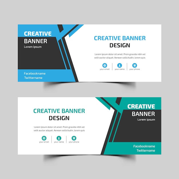 Abstract web banner design