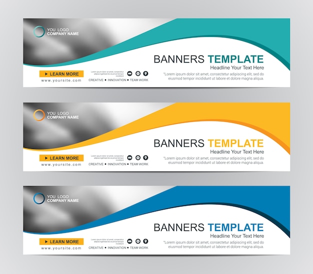Abstract Web banner ontwerp achtergrond of header sjablonen