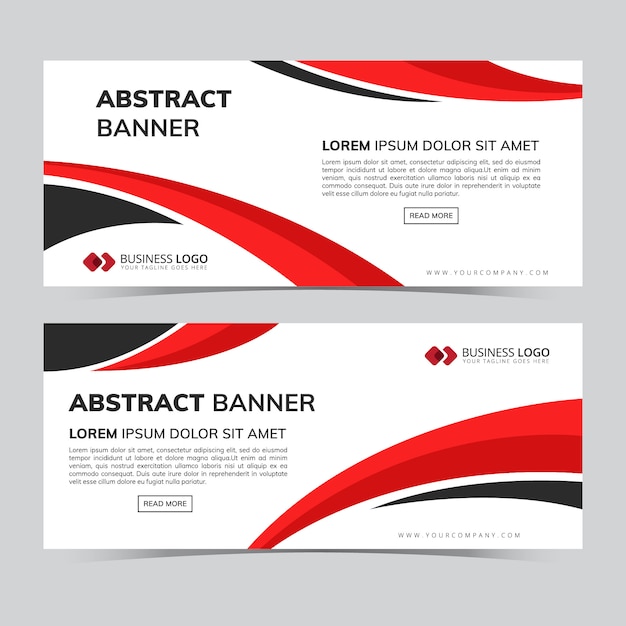 Abstract web banner template