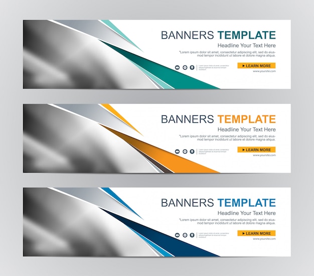 Abstract Web banner template