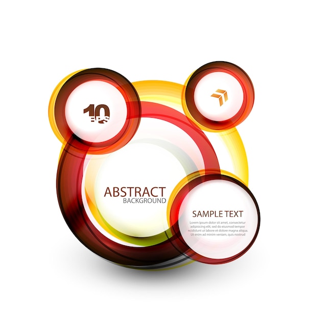 Abstract web bubble banner