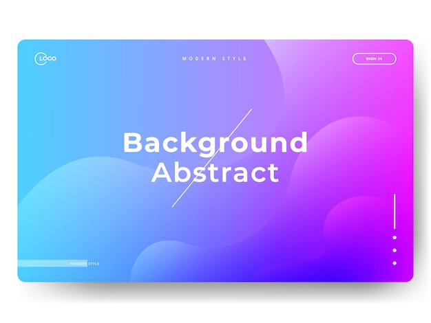 Abstract web template