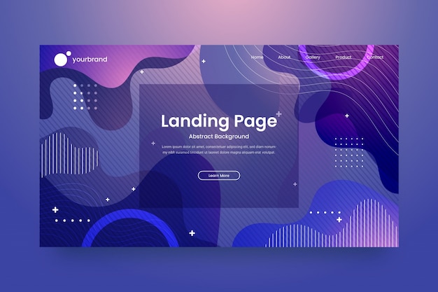 Vector abstract websiteontwerp of landingspagina sjabloon