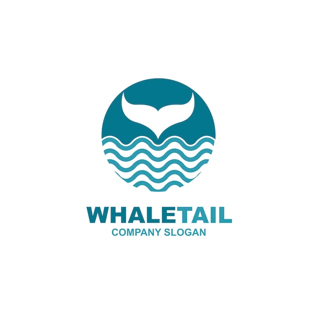 abstract whale tail icon