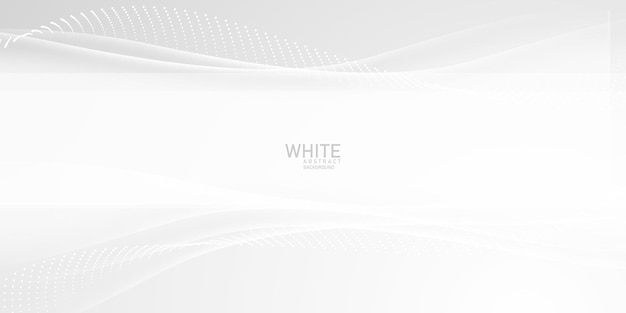 추상 흰색과 회색 배경 현대 하프톤 웨이브 배경 디자인