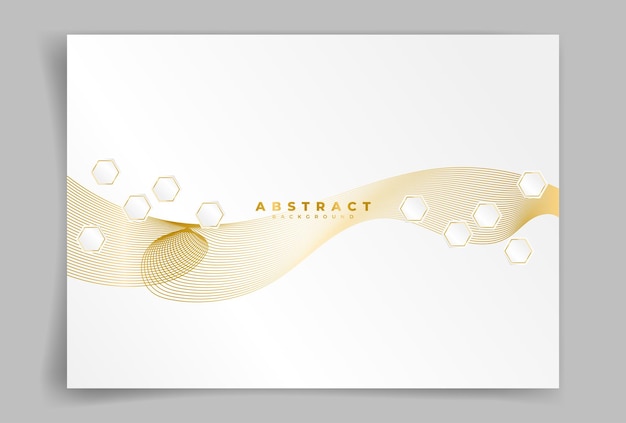 Vector abstract white background or wallpaper with gold white gradient background luxury background clean and elegant