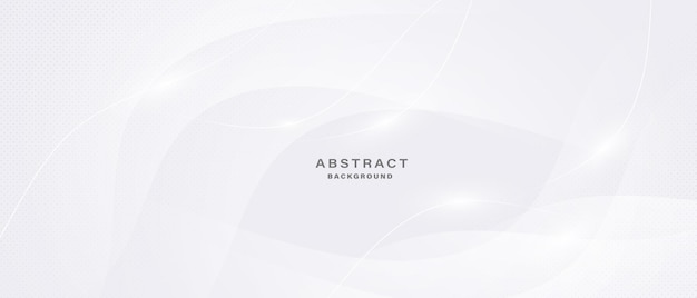 abstract white background with dynamic curved lines