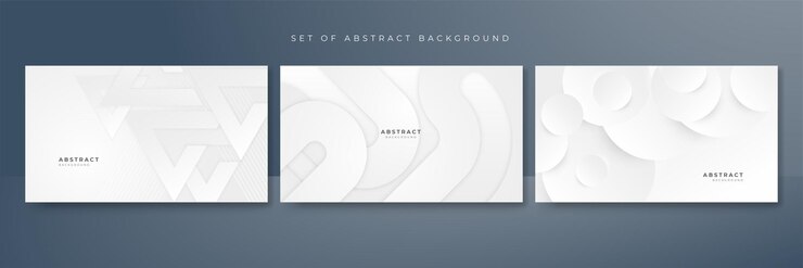 Vector 회색 하이테크 다각형 비즈니스 기업 개념으로 추상 흰색 배경