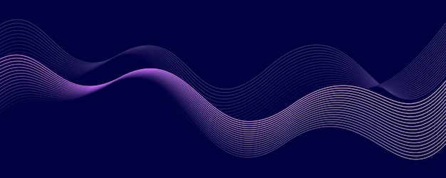 抽象的な白い背景と紫色の波紋の線
