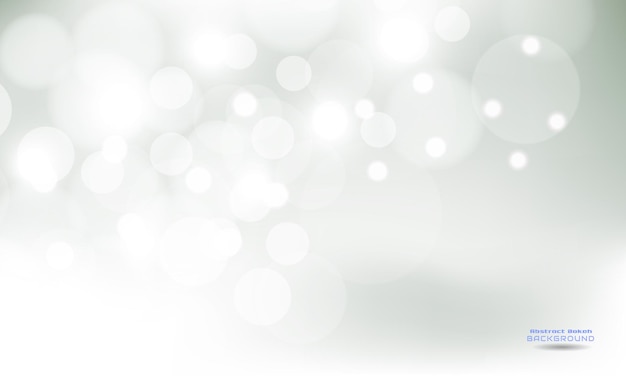 Abstract white bokeh background