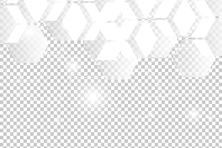 Vector abstract white geometric hexagonxa technological backgroundvector illustration