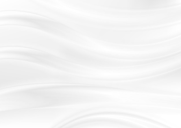 Abstract white glossy smooth waves background