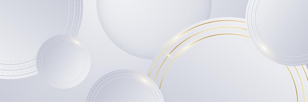 Abstract white and gold background