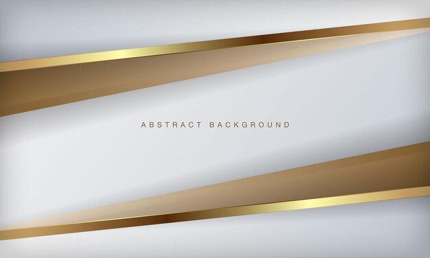 Abstract white and gold luxury background