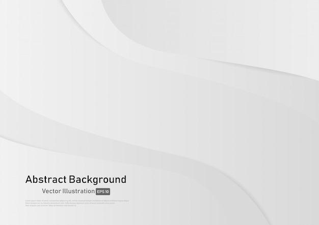 Abstract white and gray gradient color curve background.