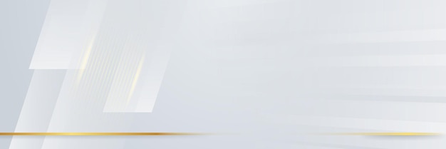 동적 라인 파도와 추상 흰색 회색과 금색 배경 포스터 기술 네트워크 벡터 일러스트 레이 션 현실적인 빛 모양으로 현대 최소한의 깨끗 한 화이트 골드 배경
