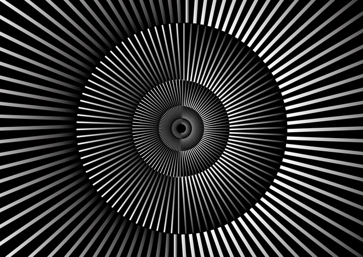 Vector abstract white line spiral background vector design