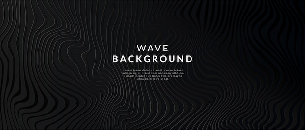 Vector abstract white line wave background