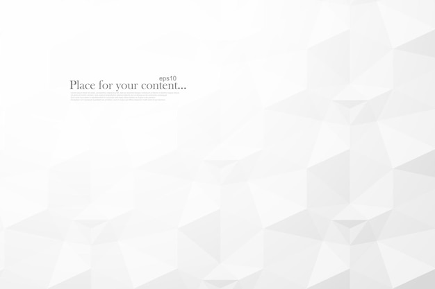 Abstract White Minimal Background Polygon Geometric Cover For Your Design And Ideas