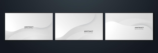 Abstract white monochrome vector background for design brochure website flyer Geometric white wallpaper for certificate presentation landing page