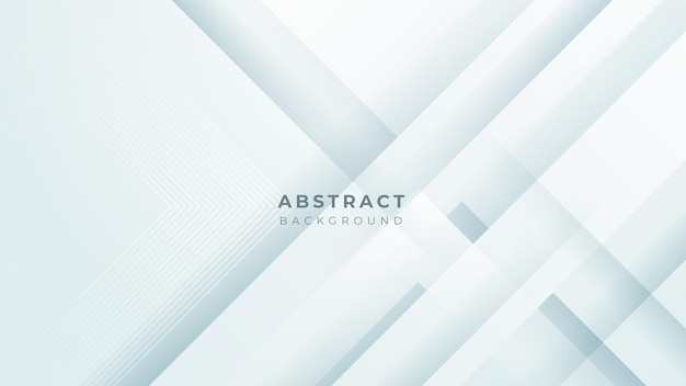 Abstract white shape with futuristic concept background Vector abstract gray geometric background Designed for business presentation background