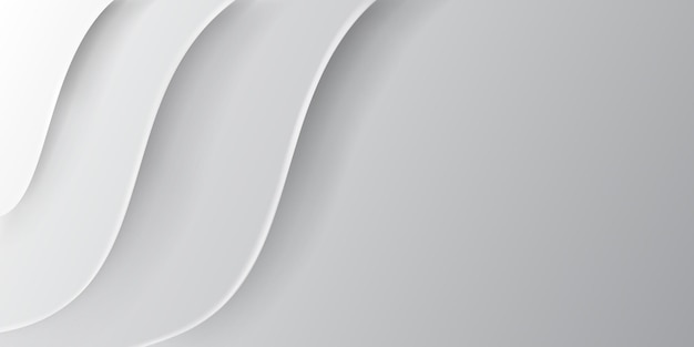 abstract white wavy background