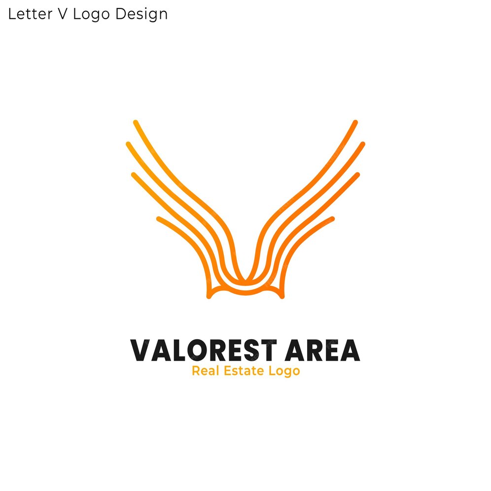 Premium Vector | Abstract Wings Bird Logo luxury letter V logo flying