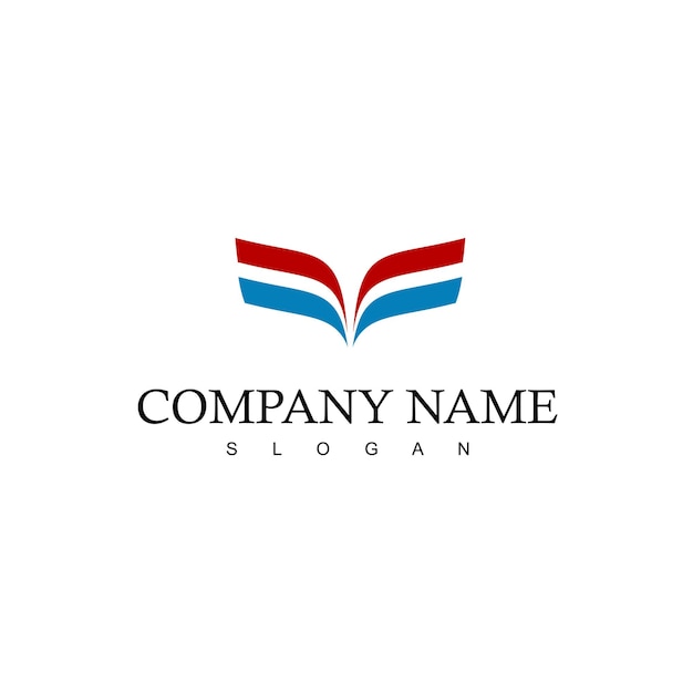 Abstract wings company logo