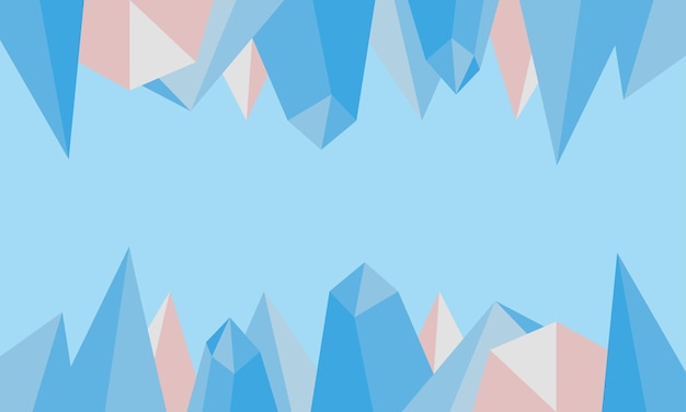 Abstract winter background with crystals