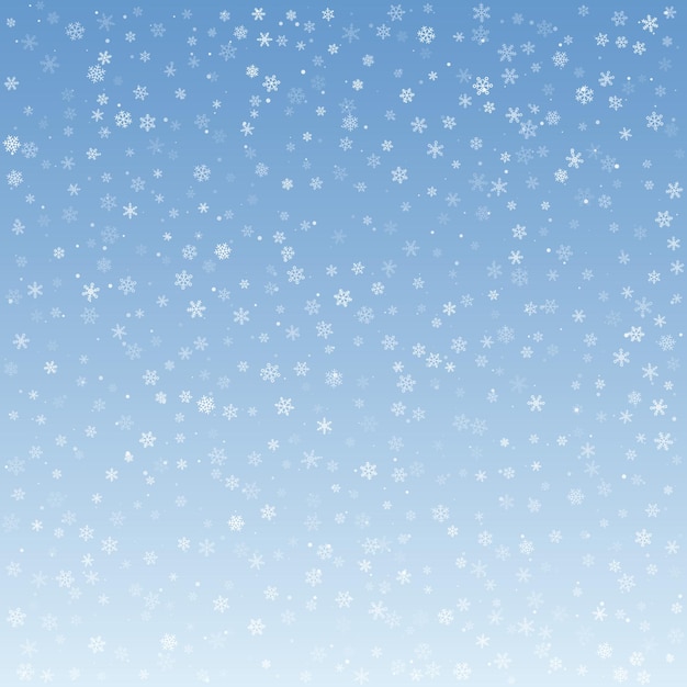 Абстрактный зимний фон со снежинками