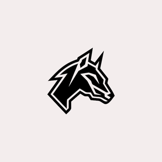 Abstract wolf head logo design vector illustration