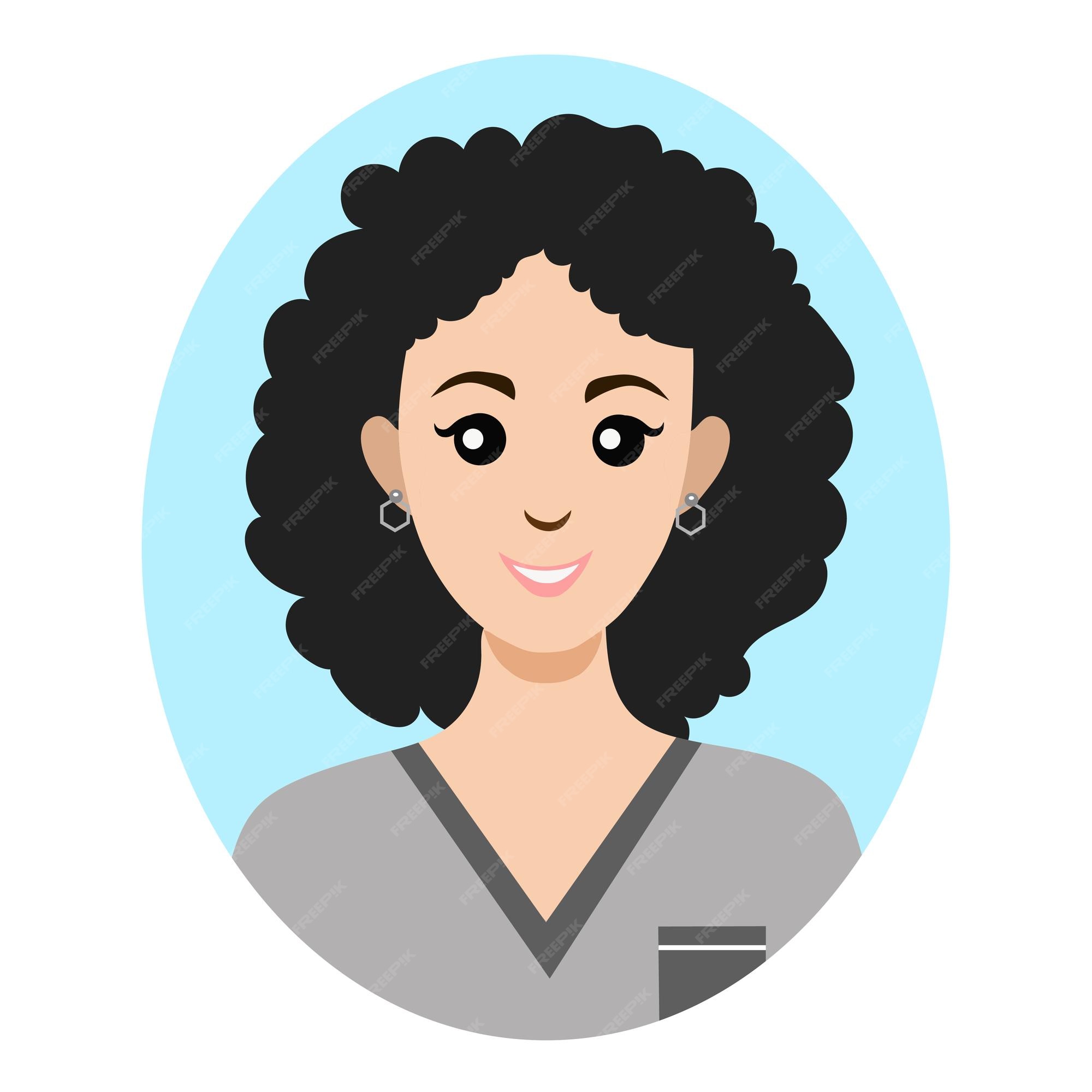 Premium Vector | Abstract woman cartoon avatar. woman doctor. Premium Vector | Abstract woman cartoon avatar. woman doctor.