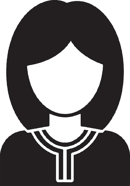 Abstract woman face vector icon design