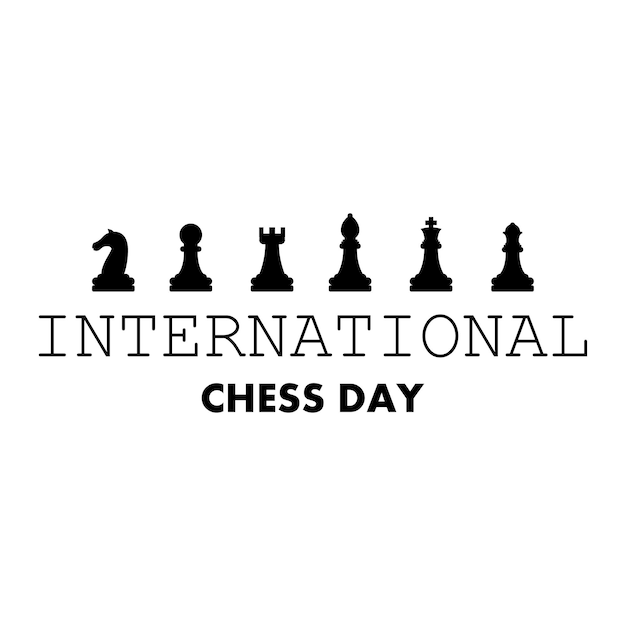 Abstract World Chess Day Holiday Background Vector Design Style Template For Invitation Greeting