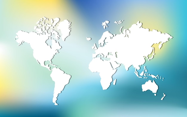 ベクトル 抽象的な世界地図 ウェブデザインテンプレート