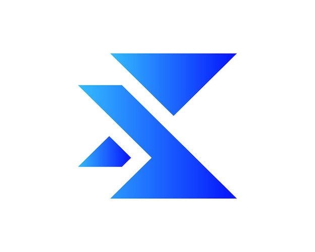 Vettore abstract x modello di progettazione vettoriale del logo dell'azienda