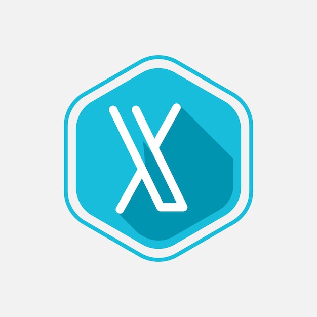 Abstract X letter modern initial lettermarks logo design